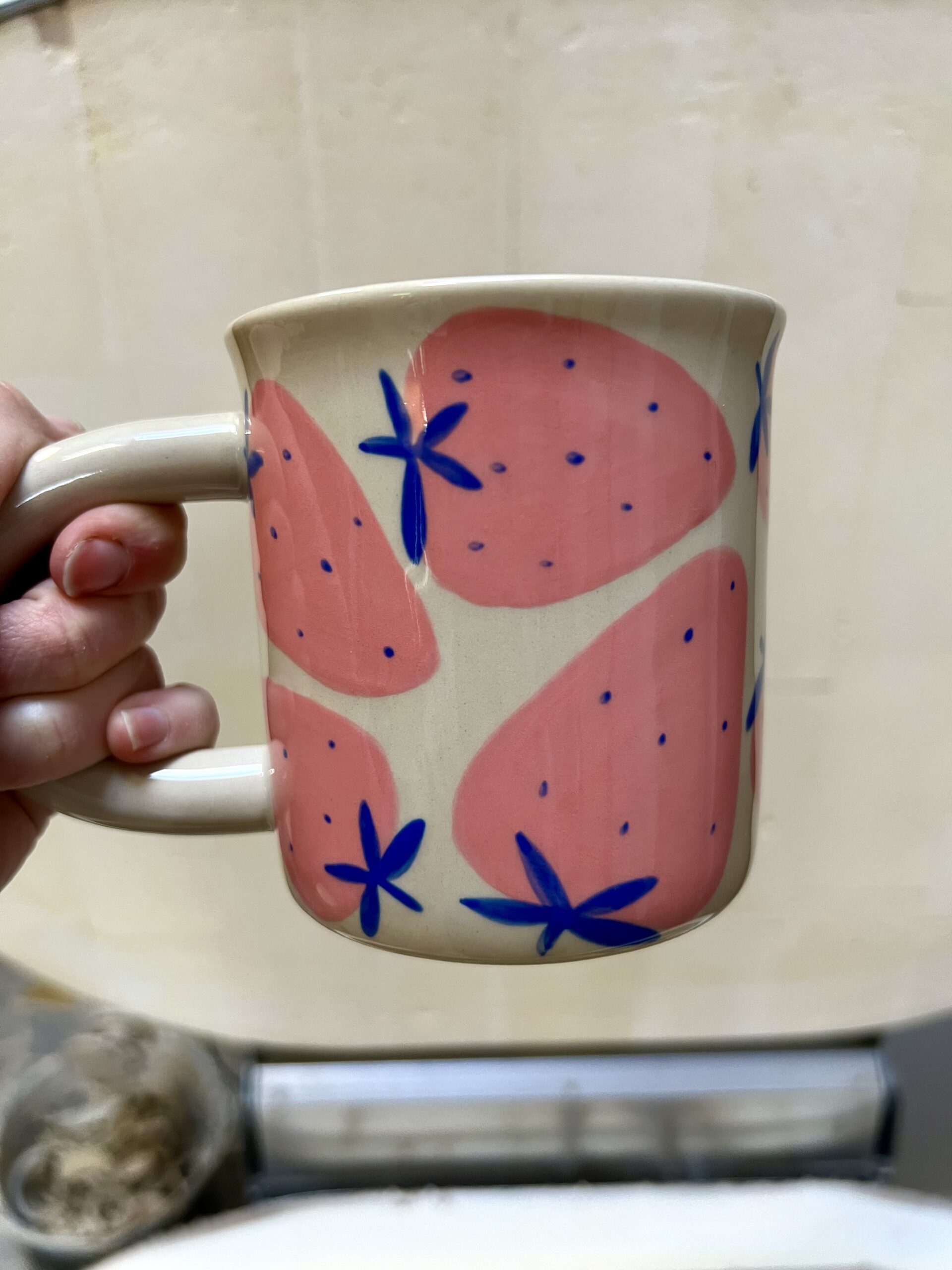 kubek truskawka różowa 400ml