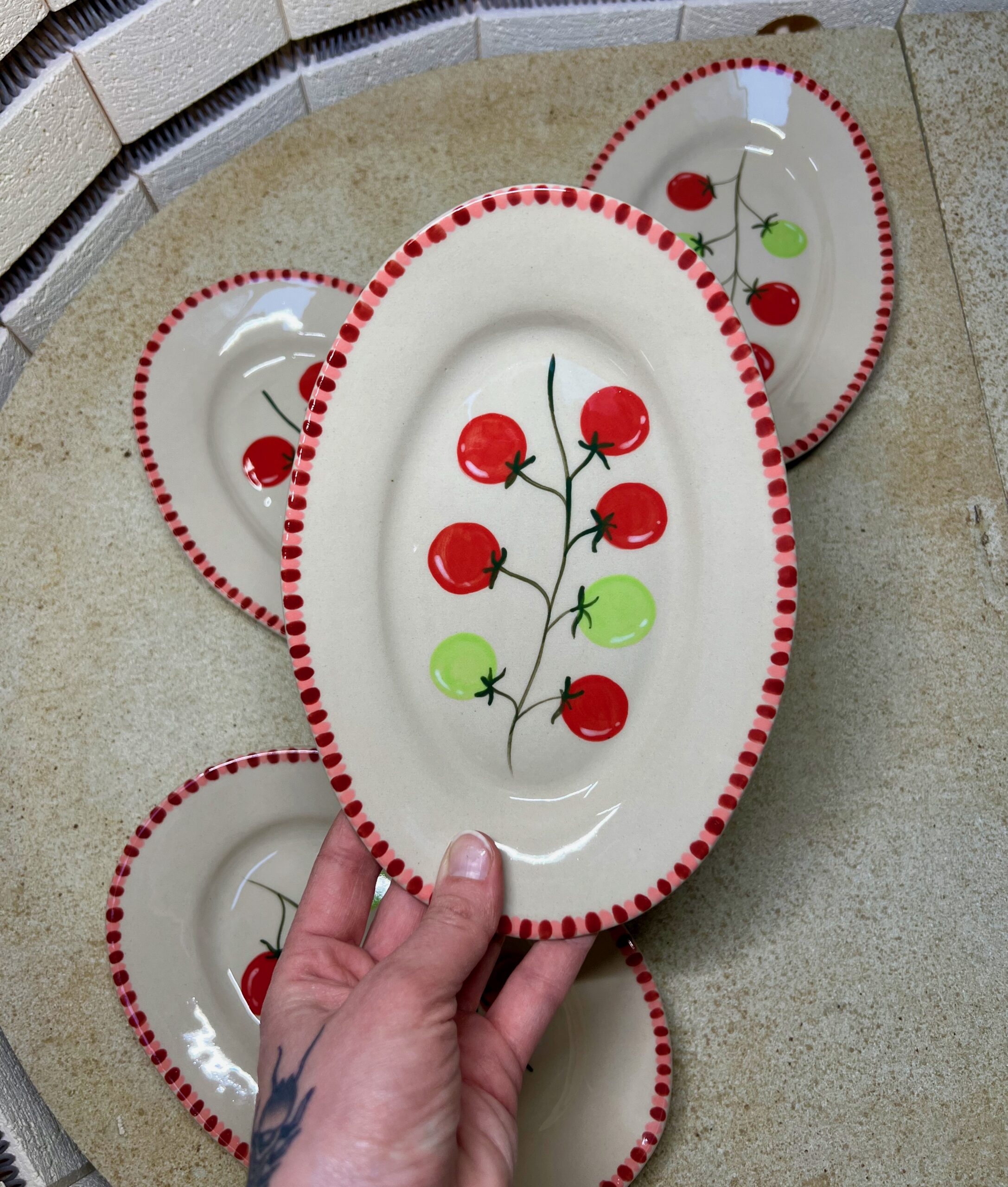 półmisek 20cm pomidorki