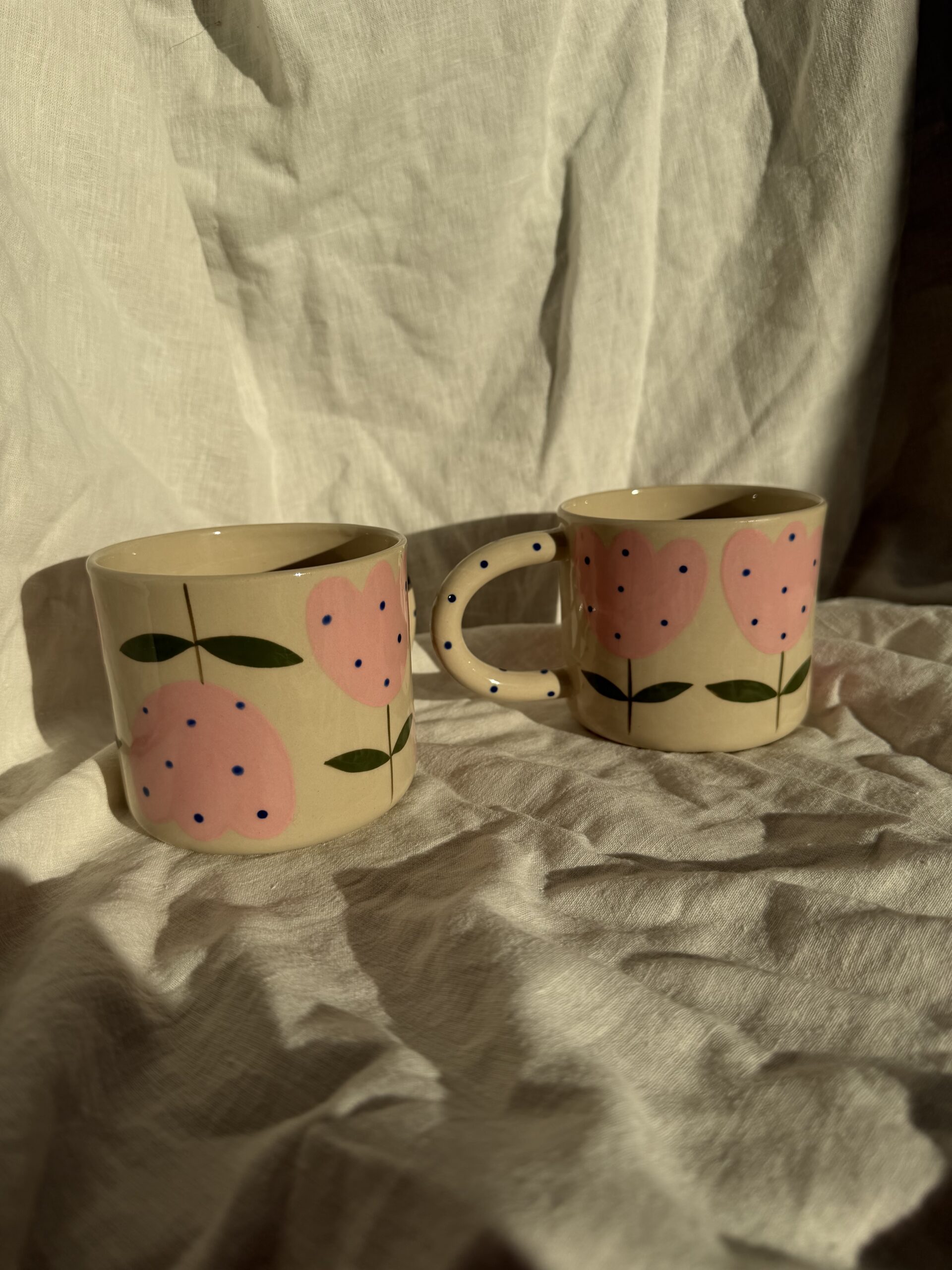 kubek tulipan róż 500ml - obrazek 3